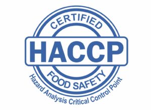 HACCP certified food safety badge
